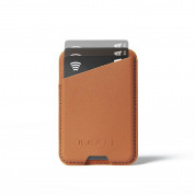 Mujjo MagWallet Leather Card Holder with MagSafe - кожен портфейл (джоб) за прикрепяне към iPhone с MagSafe (кафяв) 7