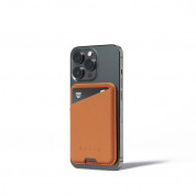 Mujjo MagWallet Leather Card Holder with MagSafe - кожен портфейл (джоб) за прикрепяне към iPhone с MagSafe (кафяв) 1