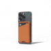 Mujjo MagWallet Leather Card Holder with MagSafe - кожен портфейл (джоб) за прикрепяне към iPhone с MagSafe (кафяв) 2