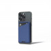 Mujjo MagWallet Leather Card Holder with MagSafe - кожен портфейл (джоб) за прикрепяне към iPhone с MagSafe (син) 3