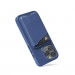 Mujjo MagWallet Leather Card Holder with MagSafe - кожен портфейл (джоб) за прикрепяне към iPhone с MagSafe (син) 10