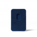 Mujjo MagWallet Leather Card Holder with MagSafe - кожен портфейл (джоб) за прикрепяне към iPhone с MagSafe (син) 6