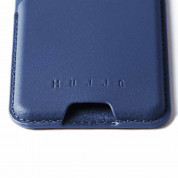 Mujjo MagWallet Leather Card Holder with MagSafe - кожен портфейл (джоб) за прикрепяне към iPhone с MagSafe (син) 6