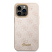 Guess 4G Metal Camera Outline Case - дизайнерски кожен кейс за iPhone 14 Pro Max (розов) 1