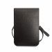 Guess Saffiano Triangle Logo Phone Bag - кожена чанта (портфейл) с презрамка (черен) 4