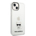 Karl Lagerfeld Choupette Logo Case - дизайнерски кейс с висока защита за iPhone 14 (прозрачен) 2