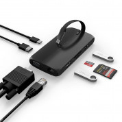 Satechi USB-C On-the-Go Multiport Adapter - мултифункционален хъб за свързване на допълнителна периферия за компютри с USB-C порт (черен) 4