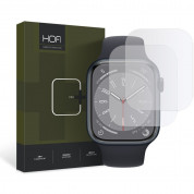 Hofi Hydroflex Pro Plus Back Protector - два броя прозрачни защитни покрития за задната част на Apple Watch 38мм, 40мм, 41мм (прозрачен)