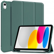 Tech-Protect SC Pen Case - силиконов кейс и поставка за iPad 10 (2022) (тъмнозелен) 