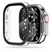 Tech-protect Defense360 Case - качествен твърд кейс с вграден стъклен протектор за дисплея на Apple Watch Ultra 49мм (прозрачен)