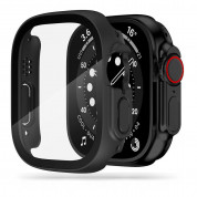 Tech-protect Defense360 Case - качествен твърд кейс с вграден стъклен протектор за дисплея на Apple Watch Ultra 49мм (черен)
