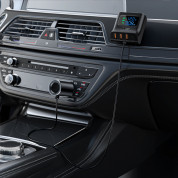 Acefast B8 Car Charger 90W - зарядно за кола с 3xUSB-A и USB-C изходи с технология за бързо зареждане, извод за запалка и дисплей (черен) 3