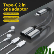 JC USB-C Male to 2xUSB-C Female Adapter MH-273 (gray) 1