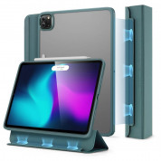 ESR Ascend Hybrid Case - полиуретанов калъф с отделящ се кейс и поставка за iPad Pro 11 (2021), iPad Pro 11 (2020), iPad Pro 11 (2018) (зелен-прозрачен)