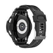 Tech-Protect Scout Pro Case - удароустойчив TPU кейс с вградена силиконова каишка за Samsung Galaxy Watch 5, Galaxy Watch 4 44mm (черен) 1
