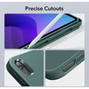 ESR Rebound Pencil Case - полиуретанов калъф с поставка и отделение за Apple Pencil за iPad 10 (2022) (тъмнозелен) 6