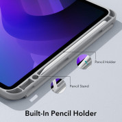 ESR Rebound Pencil Case - полиуретанов калъф с поставка и отделение за Apple Pencil за iPad 10 (2022) (сив) 1