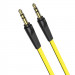 Borofone BL6 Aux Audio Cable - качествен 3.5 мм аудио кабел (200 см) (жълт) 1