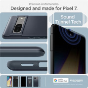 Spigen Thin Fit Case - качествен тънък матиран кейс за Google Pixel 7 (тъмносин) 16