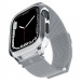 Spigen Metal Fit Pro - удароустойчив хибриден кейс със стоманена каишка за Apple Watch 8 45мм, Apple Watch 7 45мм (сребрист)  1