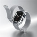 Spigen Metal Fit Pro - удароустойчив хибриден кейс със стоманена каишка за Apple Watch 8 45мм, Apple Watch 7 45мм (сребрист)  12