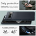 Spigen Thin Fit Case - качествен тънък матиран кейс за Google Pixel 7 Pro (тъмносин) 17