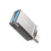 Mcdodo USB-C to USB-A OTG Adapter - адаптер от USB-C мъжко към USB-A женско за мобилни устройства с USB-C порт (сив) 3