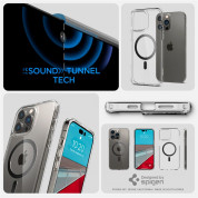 Spigen Ultra Hybrid MagSafe Case - хибриден кейс с висока степен на защита с MagSafe за iPhone 14 Pro Max (карбон-прозрачен)  8