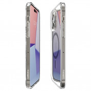 Spigen Ultra Hybrid MagSafe Case - хибриден кейс с висока степен на защита с MagSafe за iPhone 14 Pro Max (карбон-прозрачен)  4