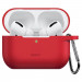 ESR AirPods Pro Bounce Carrying Case - силиконов калъф с карабинер за Apple Airpods Pro 2, AirPods Pro (червен) 1