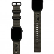 Urban Armor Gear Active Nato Eco Strap - изключително здрава текстилна каишка за Apple Watch 42мм, 44мм, 45мм, Ultra 49мм (зелен) 6
