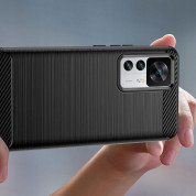 Tech-Protect Carbon Flexible TPU Case for Xiaomi 12T, Xiaomi 12T Pro (black) 2