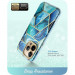 i-Blason Cosmo SupCase Protective Case - удароустойчив хибриден кейс с вграден протектор за дисплея за iPhone 14 Pro Max (син) 5