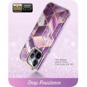 i-Blason Cosmo SupCase Protective Case for iPhone 14 Pro Max (marble purple) 5