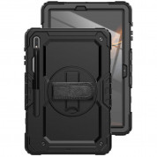 Tech-Protect Solid 360 Case - удароустойчив хибриден кейс за Samsung Galaxy Tab S7 Plus, Galaxy Tab S7 FE, Galaxy Tab S8 Plus (черен) 2
