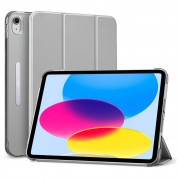 ESR Ascend Trifold Case - полиуретанов калъф с поставка за iPad 10 (2022) (сив)