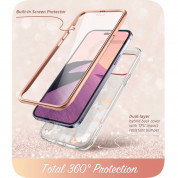i-Blason Cosmo SupCase Protective Case - удароустойчив хибриден кейс с вграден протектор за дисплея за iPhone 14 Pro Max (лилав-прозрачен) 3