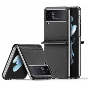 Dux Ducis Bril Book Case - кожен кейс за Samsung Galaxy Z Flip 4 (черен)