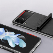 Dux Ducis Bril Book Case - кожен кейс за Samsung Galaxy Z Flip 4 (черен) 5