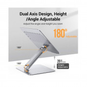 Ugreen Desk Folding Laptop Stand - сгъваема алуминиева поставка за MacBook и лаптопи от 11 до 17 инча (сребрист) 1