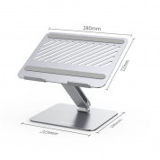 Ugreen Desk Folding Laptop Stand - сгъваема алуминиева поставка за MacBook и лаптопи от 11 до 17 инча (сребрист) 7