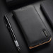 Dux Ducis Hivo Genuine Leather Flip Wallet Case - кожен калъф от естествена кожа с поставка и отделение за кр. карти за iPhone 14 Pro (черен) 10