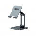 Baseus Biaxial Foldable Smartphone Stand (LUSZ000013) - сгъваема алуминиева поставка за мобилни телефони до 7 инча (тъмносив) 1