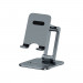 Baseus Biaxial Foldable Smartphone Stand (LUSZ000013) - сгъваема алуминиева поставка за мобилни телефони до 7 инча (тъмносив) 2