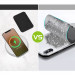 Kingxbar UltiMag ErgoFold Magnetic Kickstand Wallet - кожен портфейл (джоб) с вградена поставка за прикрепяне към iPhone с MagSafe (черен) 7