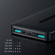 Joyroom JR-T012 Power Bank 10000 mAh (black) - преносима външна батерия с USB-C порт, и 2xUSB-A изхода (черен) 3