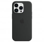 Apple iPhone Silicone Case with MagSafe - оригинален силиконов кейс за iPhone 14 Pro с MagSafe (черен) 1