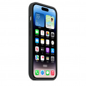 Apple iPhone Silicone Case with MagSafe - оригинален силиконов кейс за iPhone 14 Pro с MagSafe (черен) 3