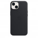 Apple iPhone Leather Case with MagSafe - оригинален кожен кейс (естествена кожа) с MagSafe за iPhone 14 (черен) 4