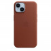 Apple iPhone Leather Case with MagSafe - оригинален кожен кейс (естествена кожа) с MagSafe за iPhone 14 Plus (кафяв) 2